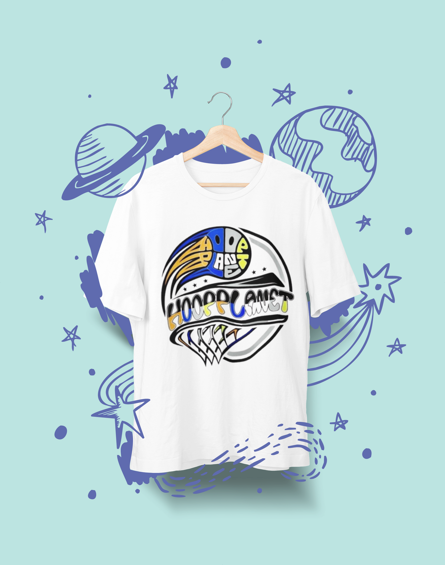 Hoop Planet Flying ORB T-Shirt