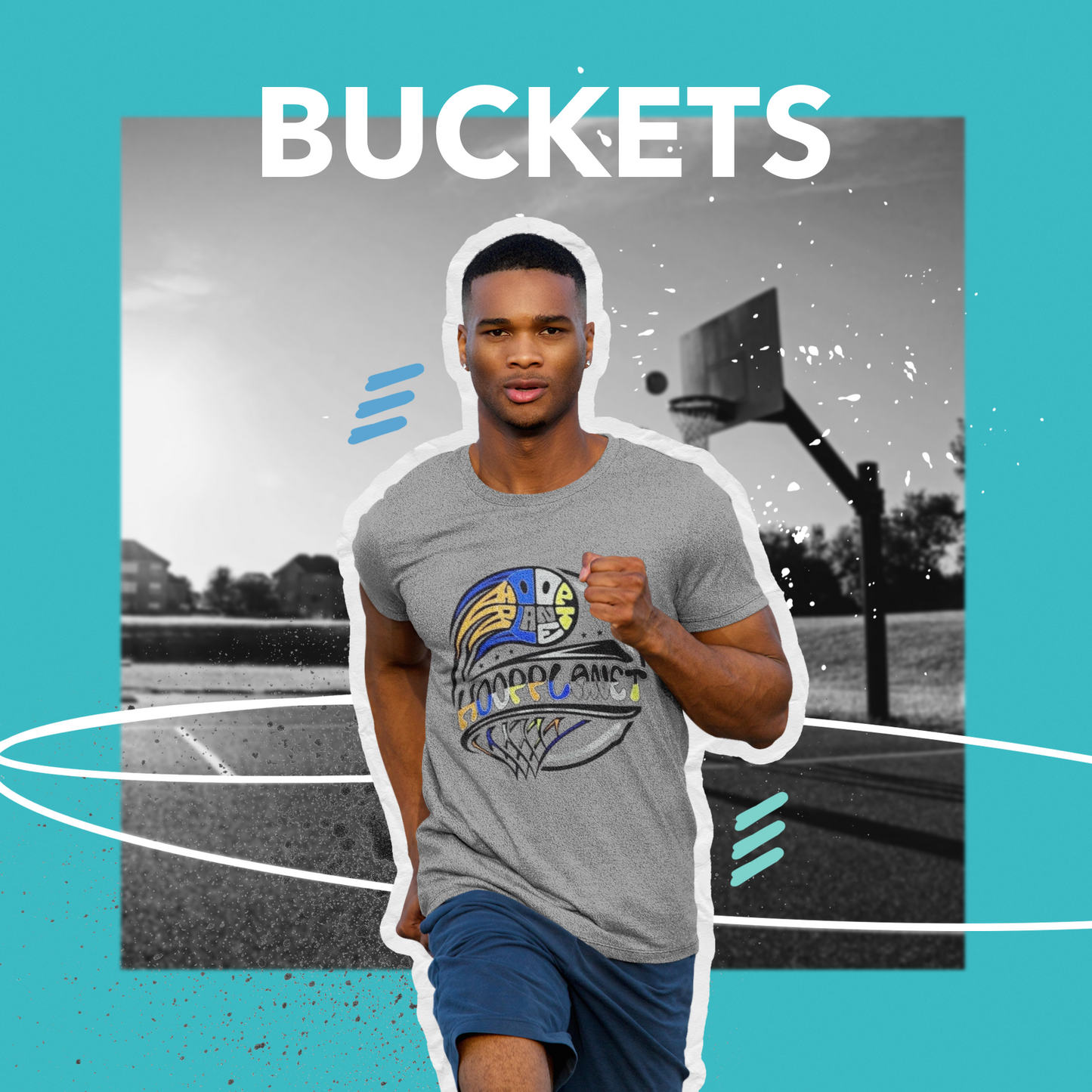 Hoop Planet Flying ORB T-Shirt