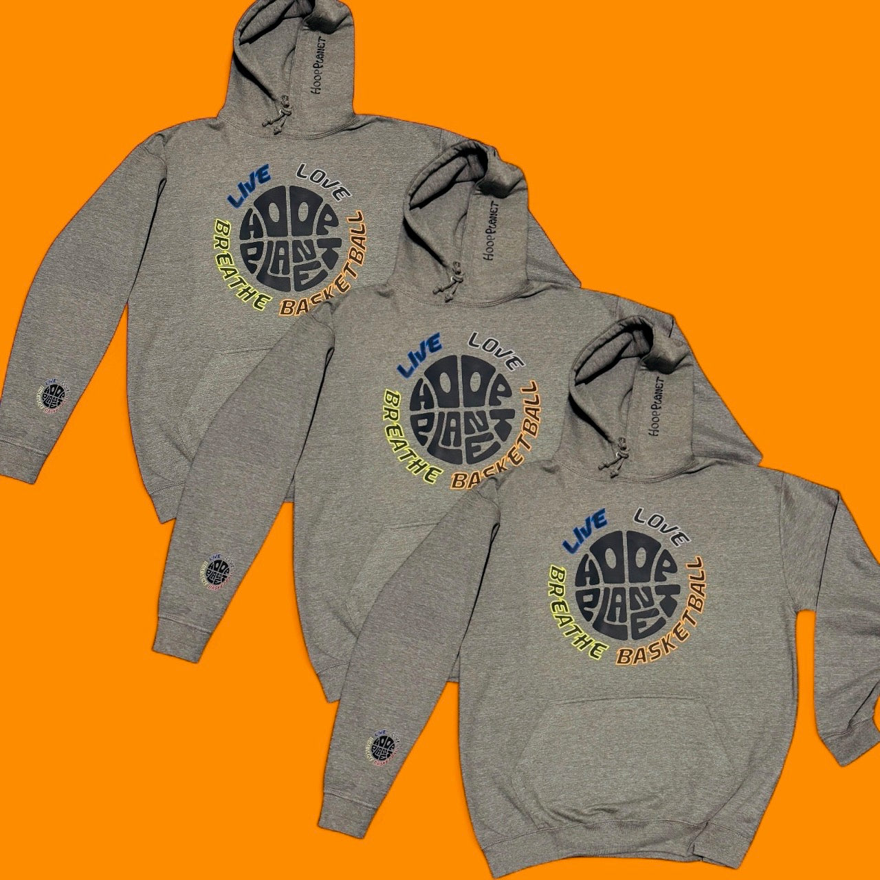 HoopPlanet Kids Live Love Breathe Basketball Baller Hoodie