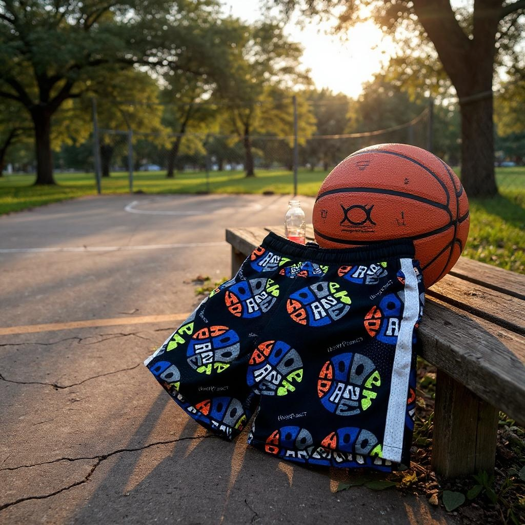 Hoop Planet Youth Signature Logo Basketball Shorts