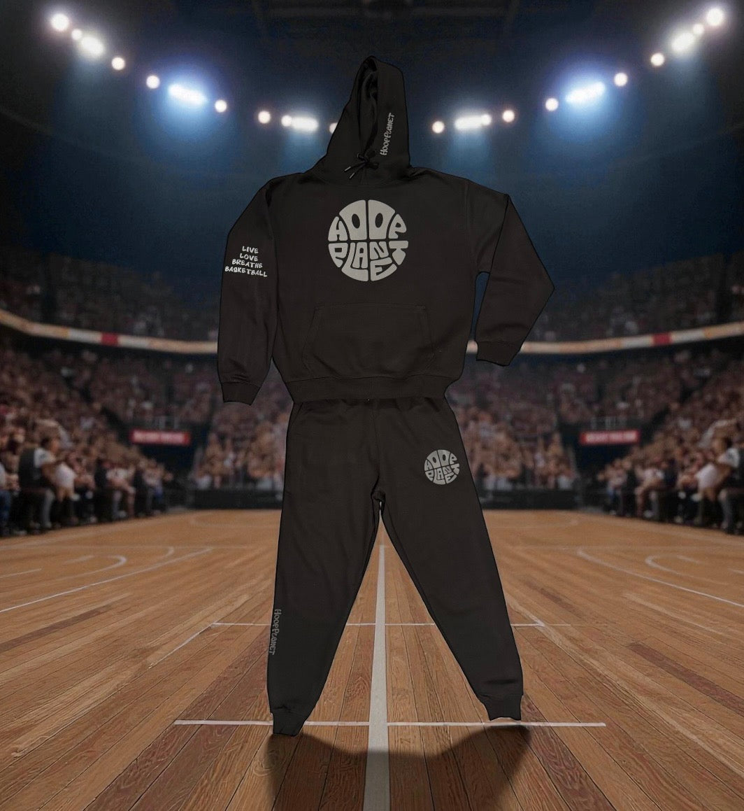 HoopPlanet Live Love Breathe Basketball Black Reflective Limited Edition Jogger Set