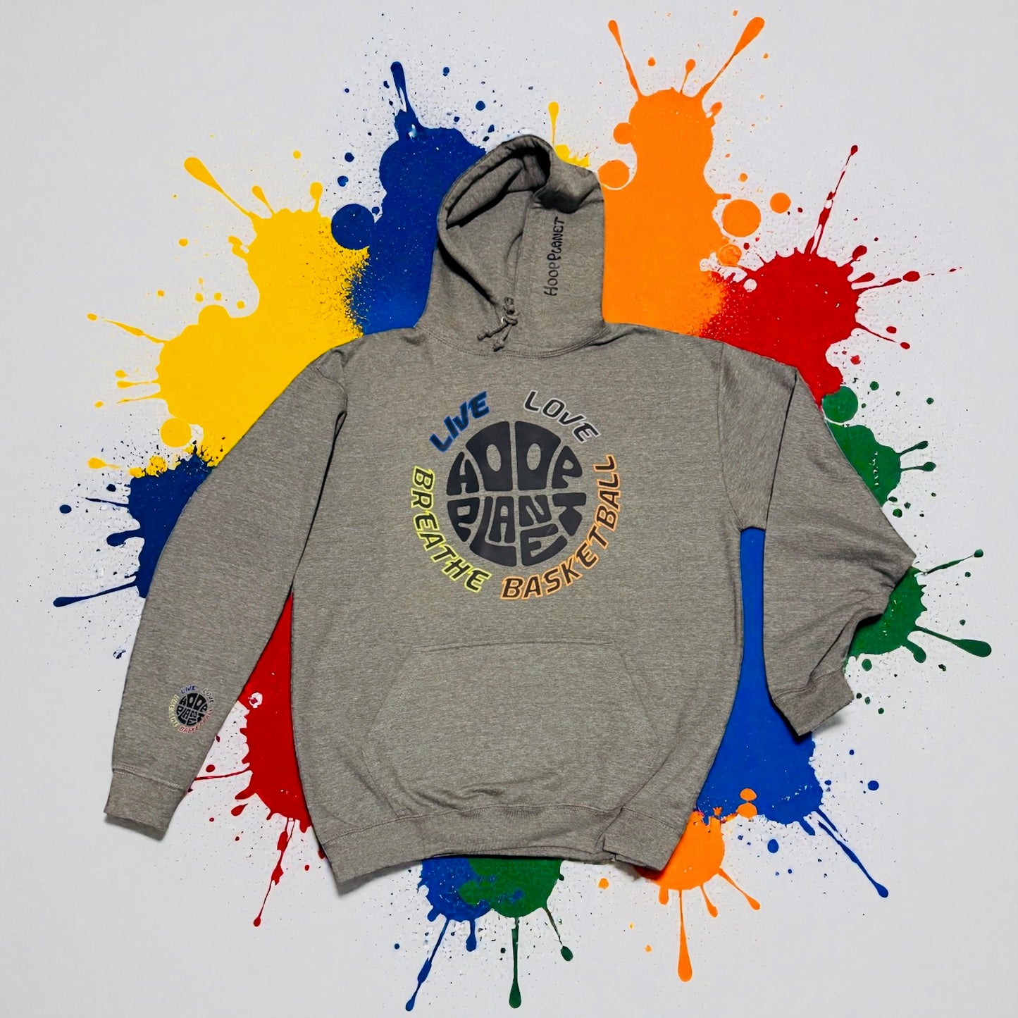 HoopPlanet Live Love Breathe Basketball Baller Hoodie