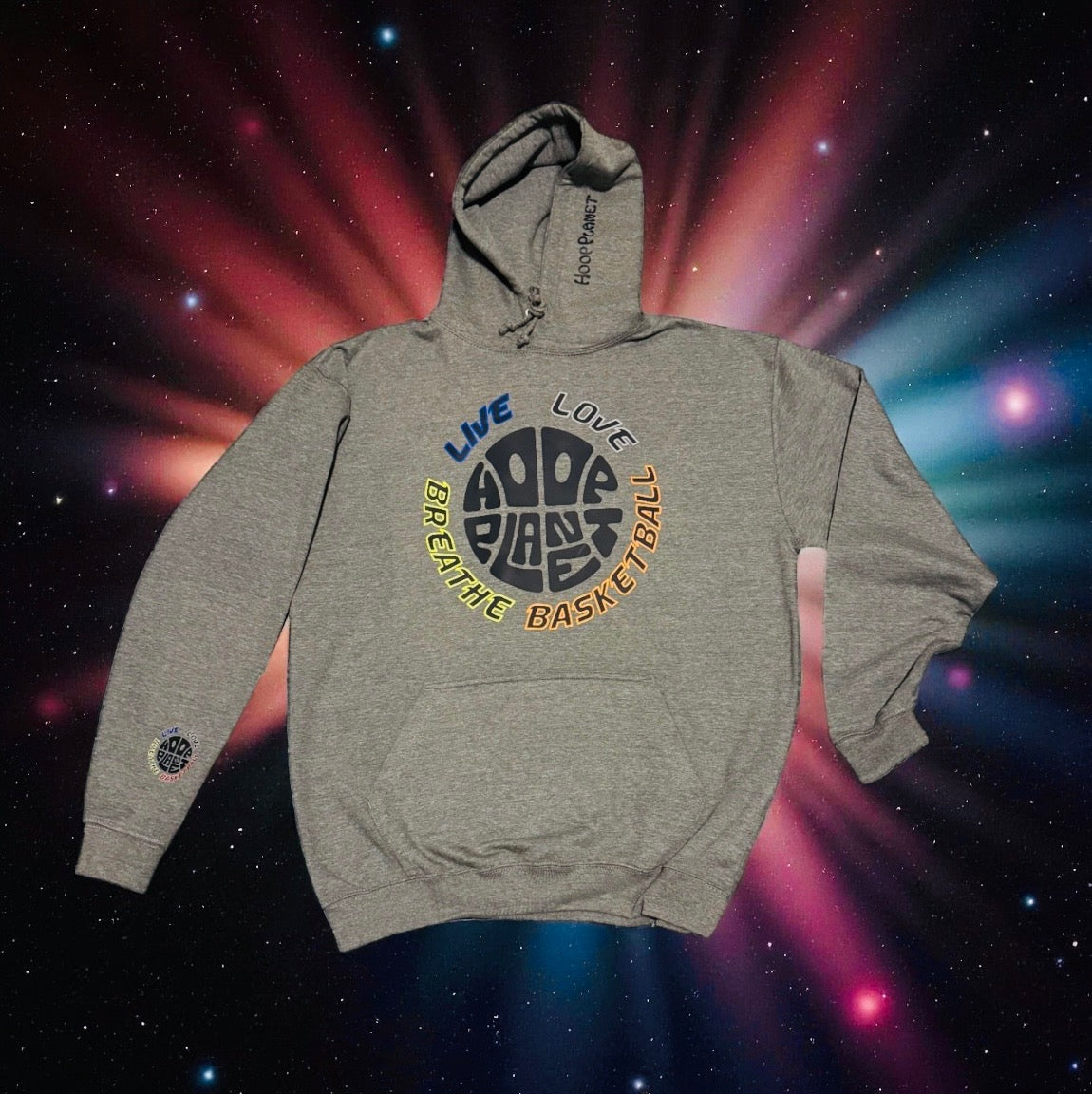 HoopPlanet Live Love Breathe Basketball Baller Hoodie