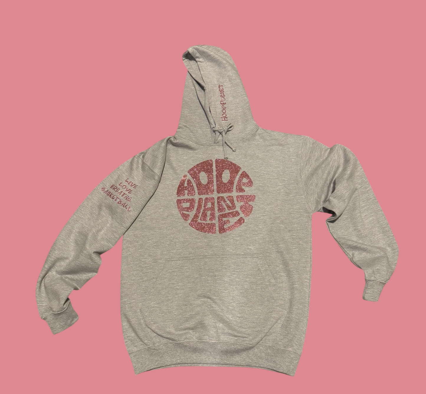 HoopPlanet Live Love Breathe Basketball SHE HOOPS Hoodie