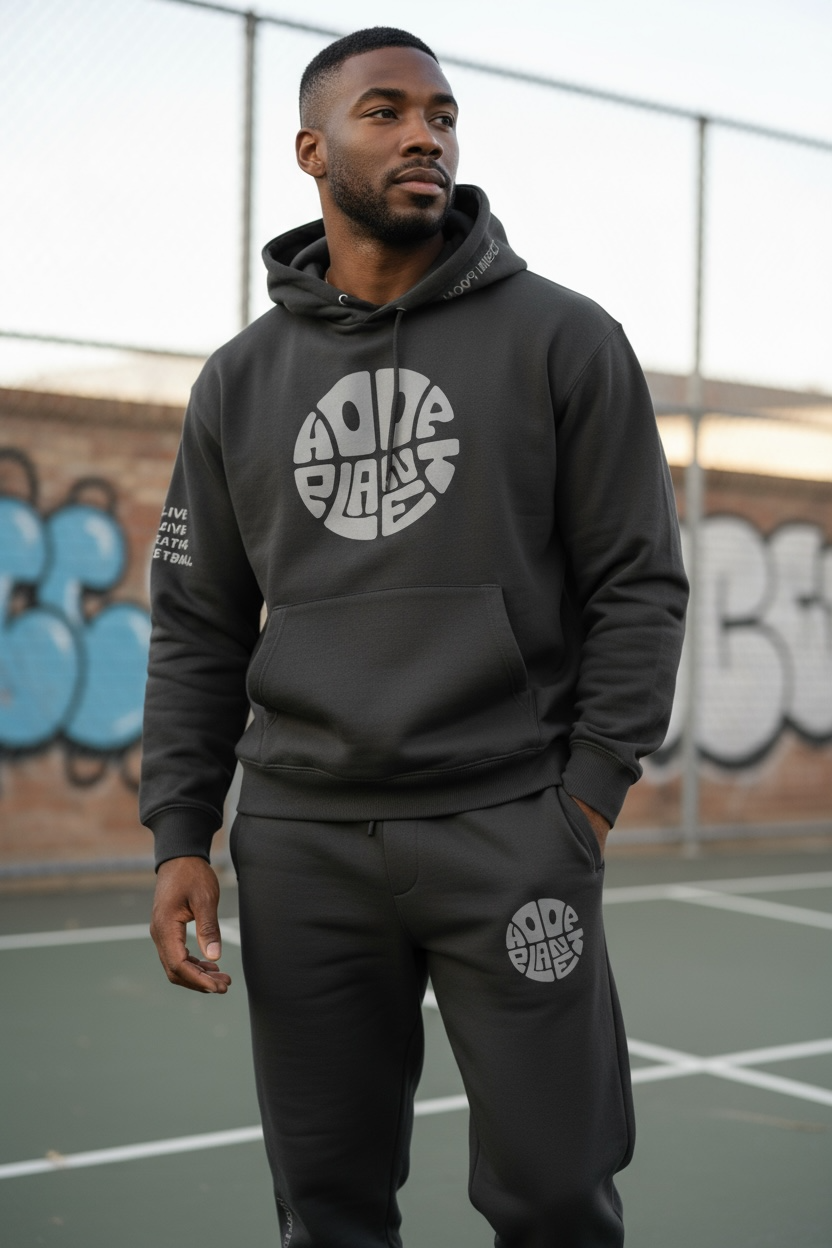 HoopPlanet Live Love Breathe Basketball Black Reflective Limited Edition Jogger Set