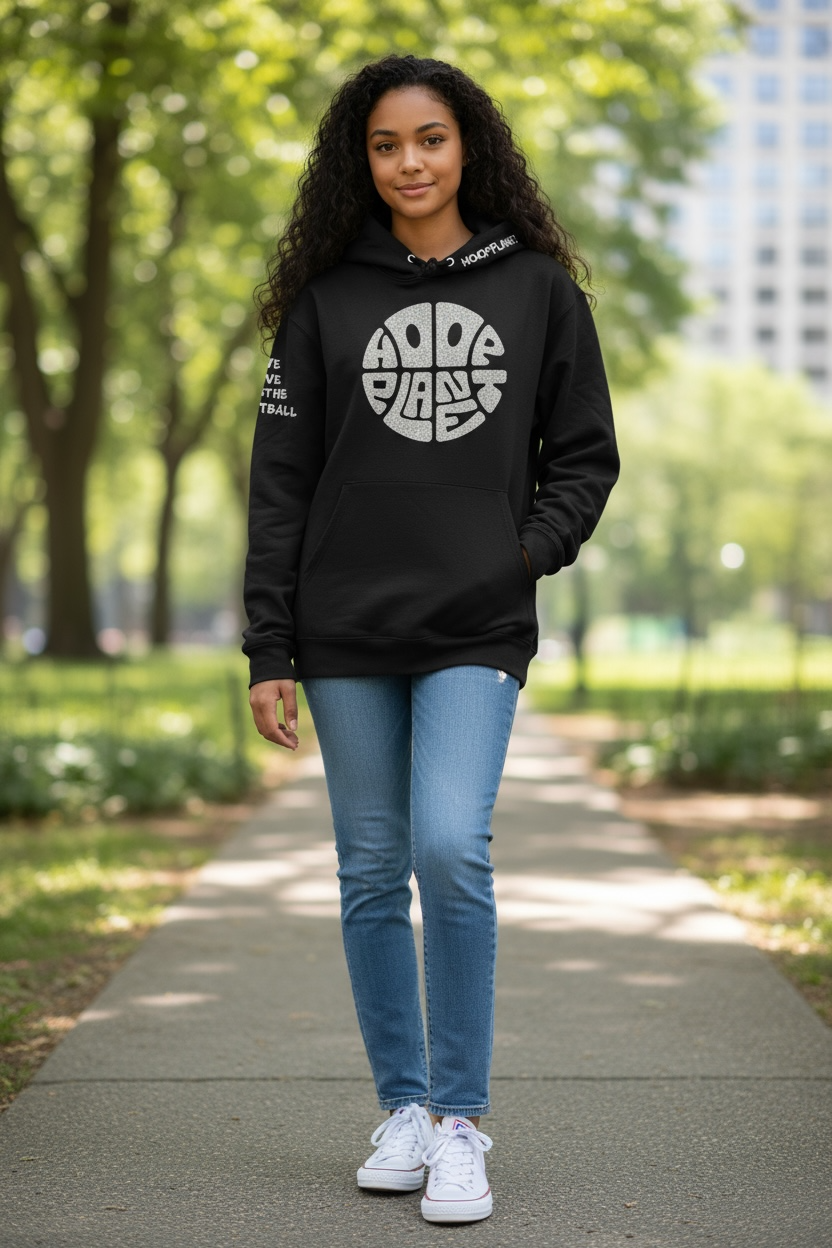 Limited Edition HoopPlanet Live Love Breathe Basketball BLING Hoodie