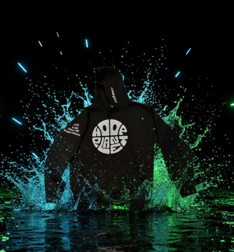Limited Edition HoopPlanet Live Love Breathe Basketball BLING Hoodie